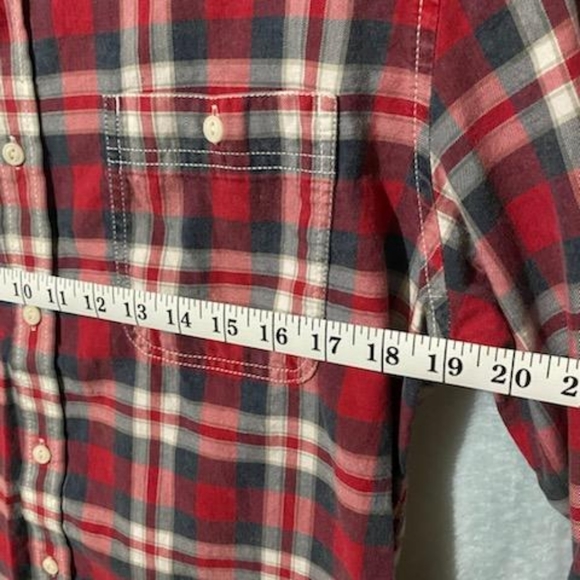 American Rag Men's Shirt M Red Plaid - Picture 2 of 5